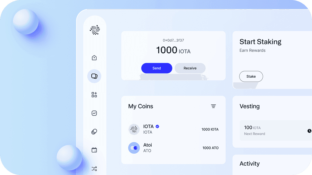 IOTA Wallet Dashboard